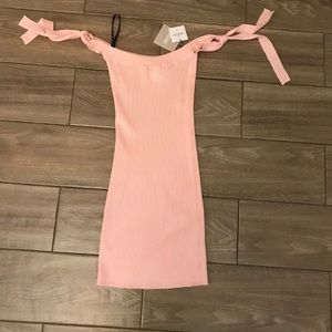 NWT Missguided Pink Bodycon Knit Mini Dress